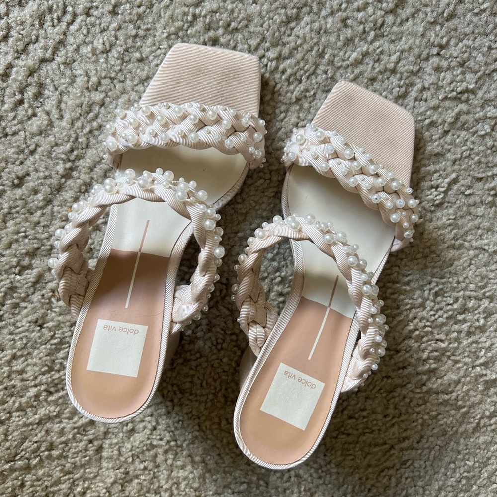Dolce Vita Paily Vanilla Pearl Heels